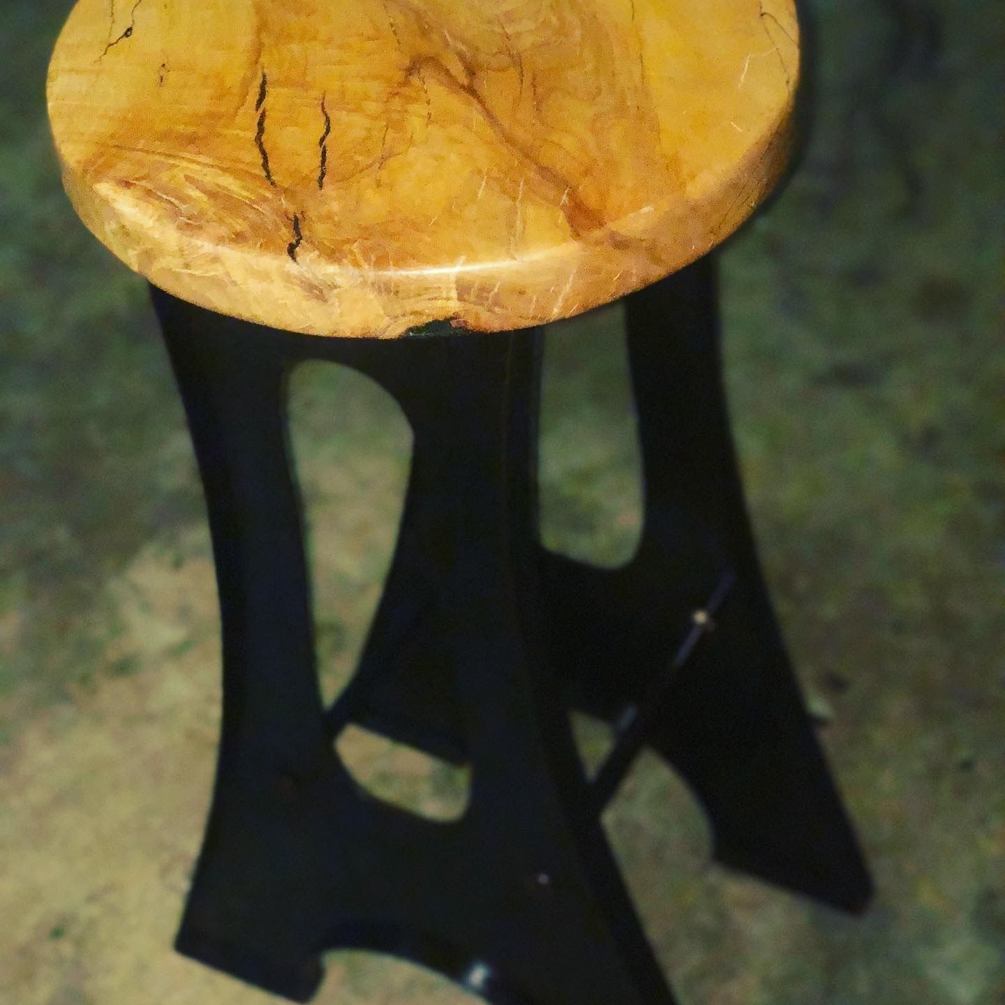 Steel & Wood Bar Stool
