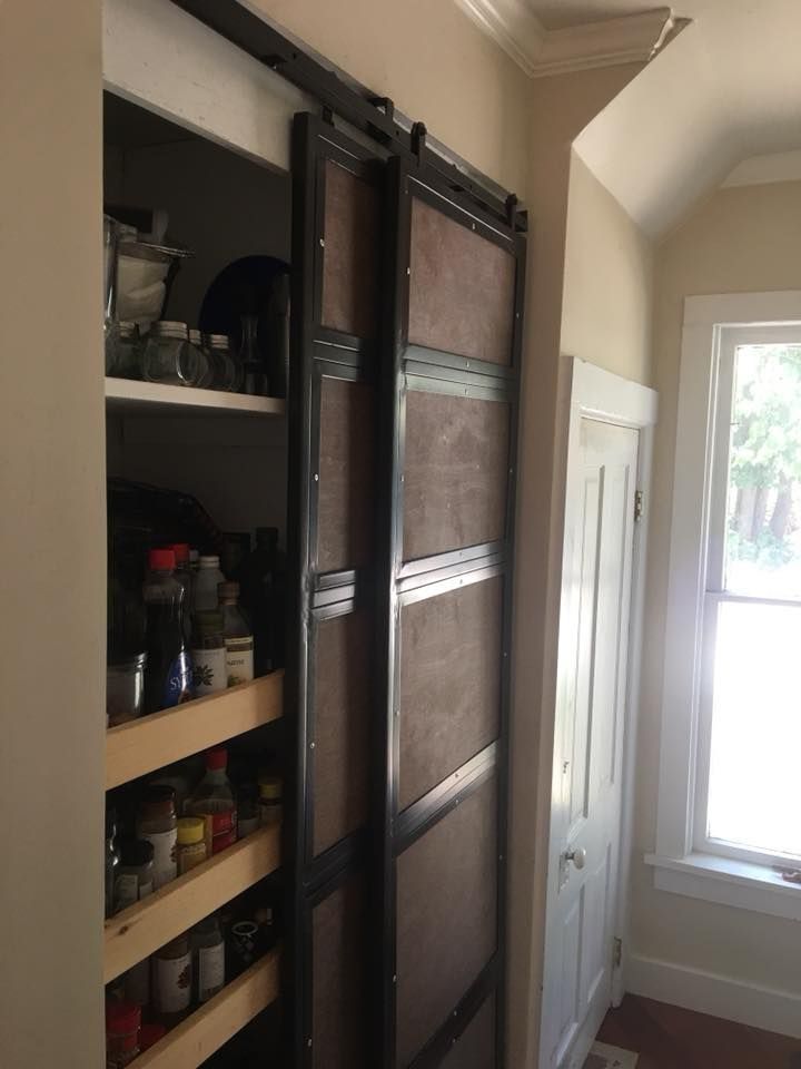 Sliding Barnwood and Steel Doors