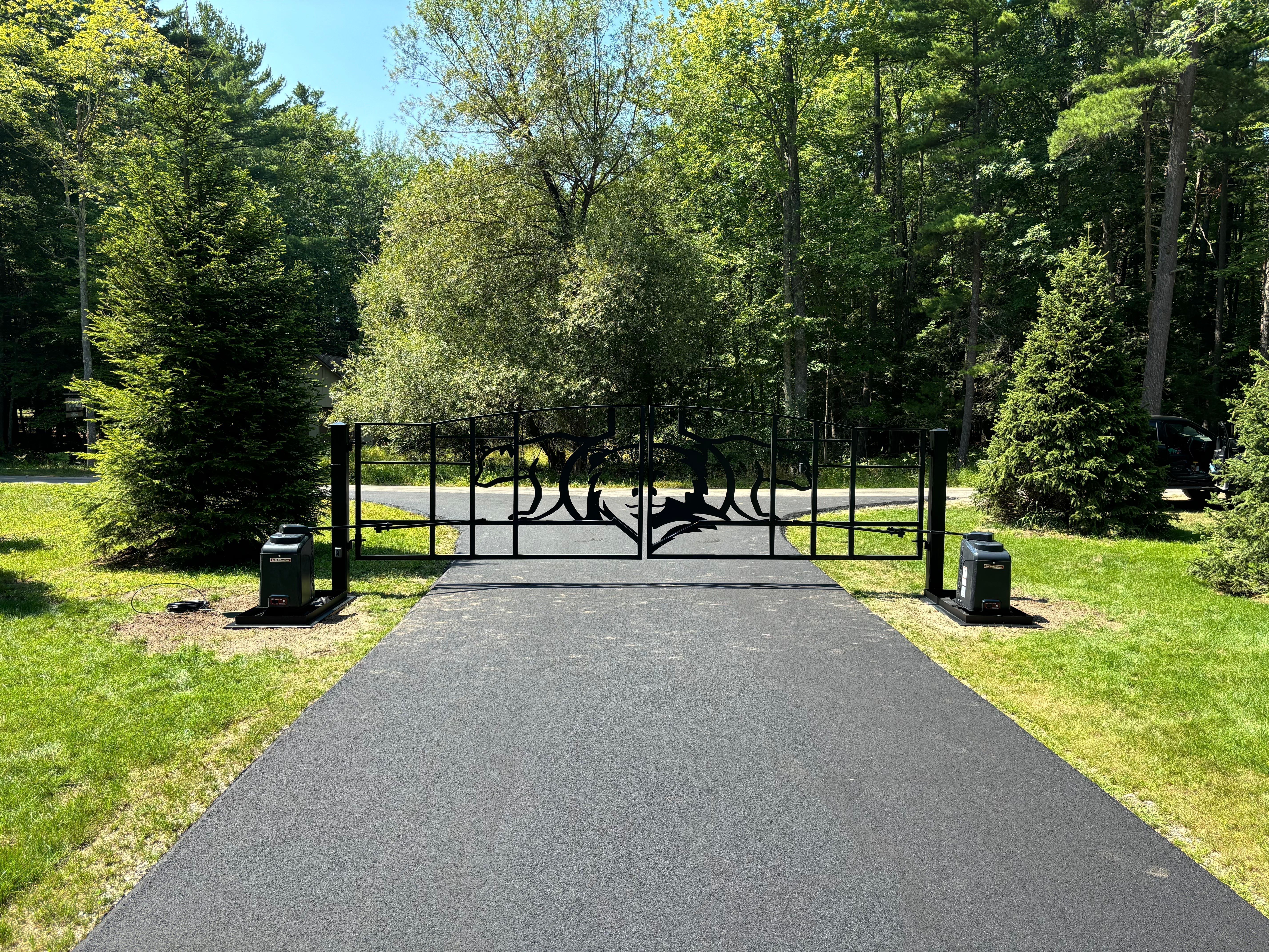 Custom Bear Gate, Hand-Forged from Steel