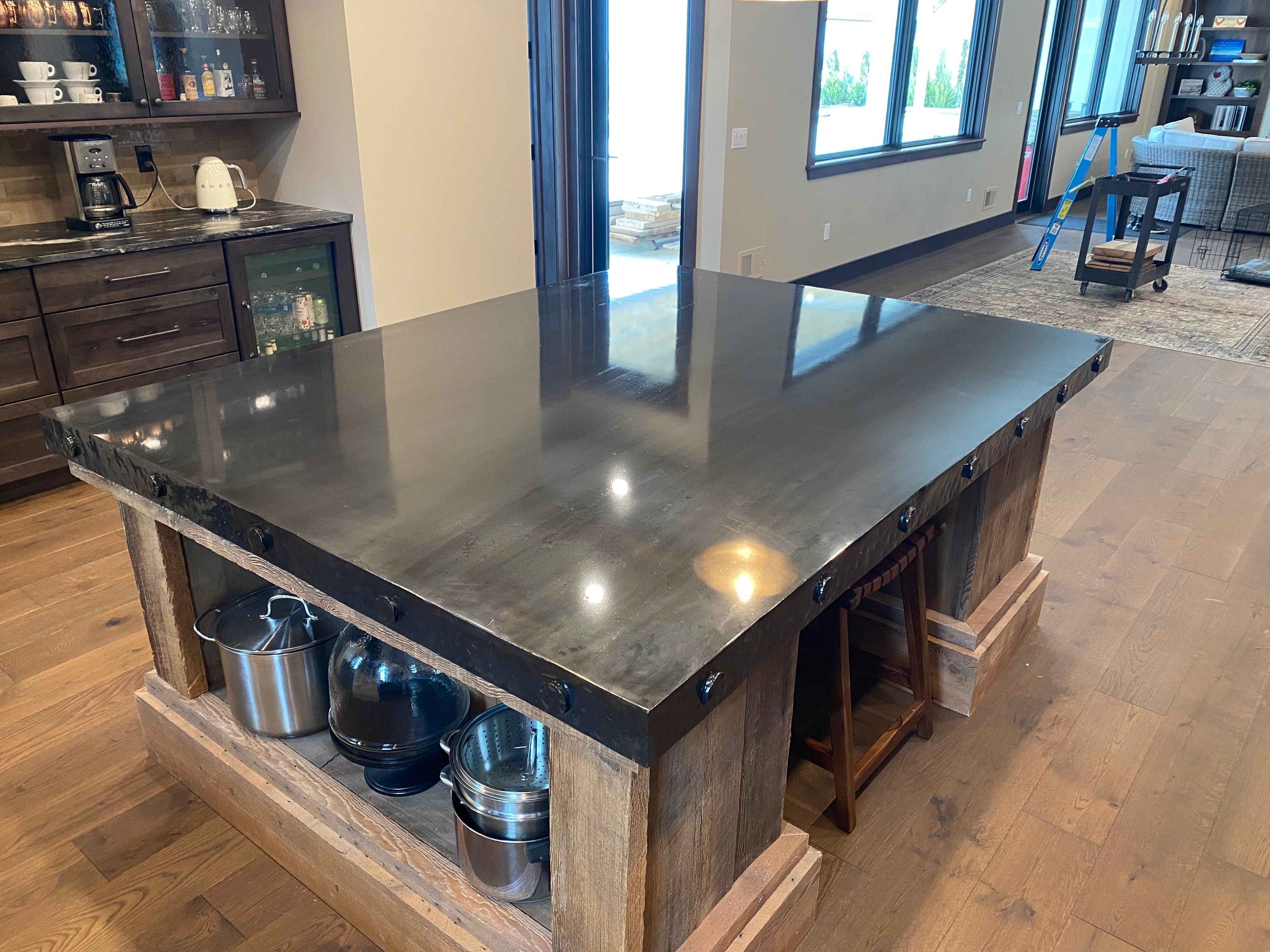 Industrial Steel Kitchen Countertop