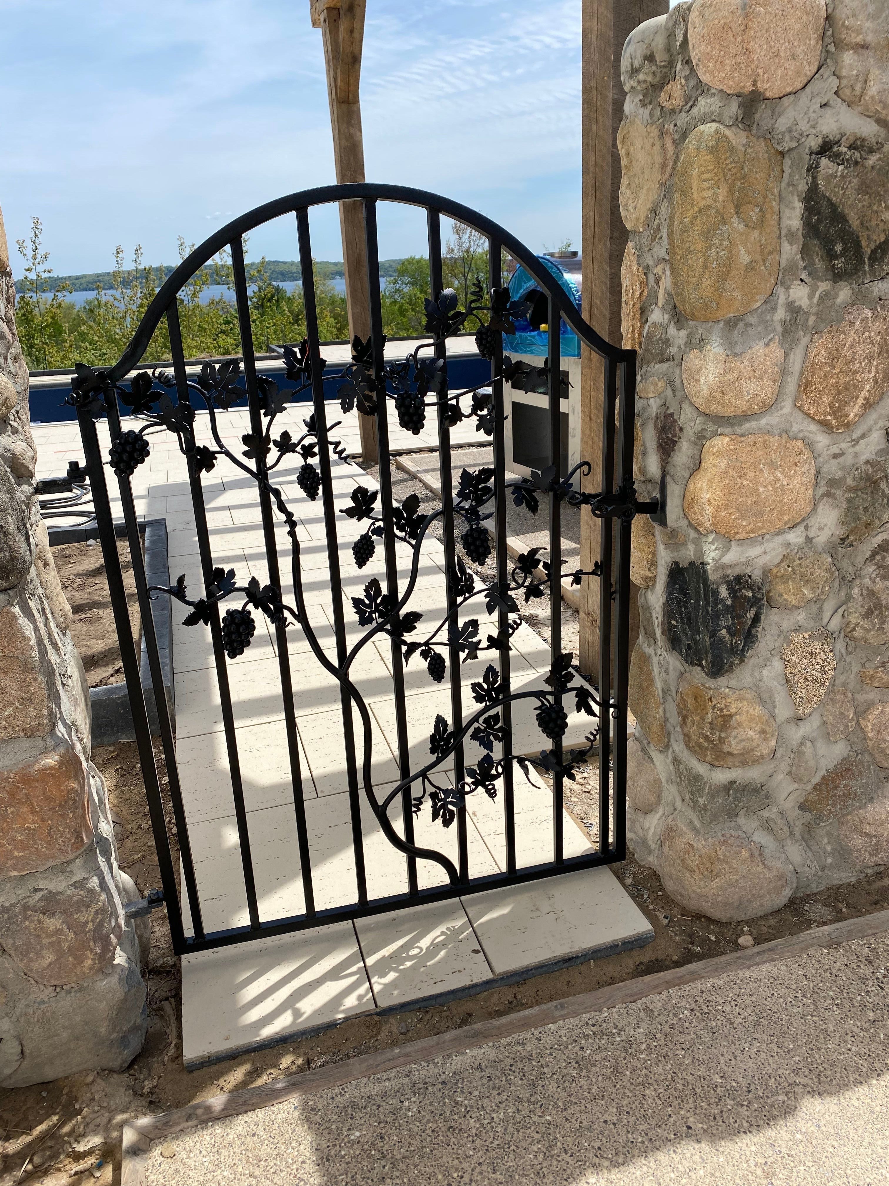 Wrought Iron Vineyard Gate