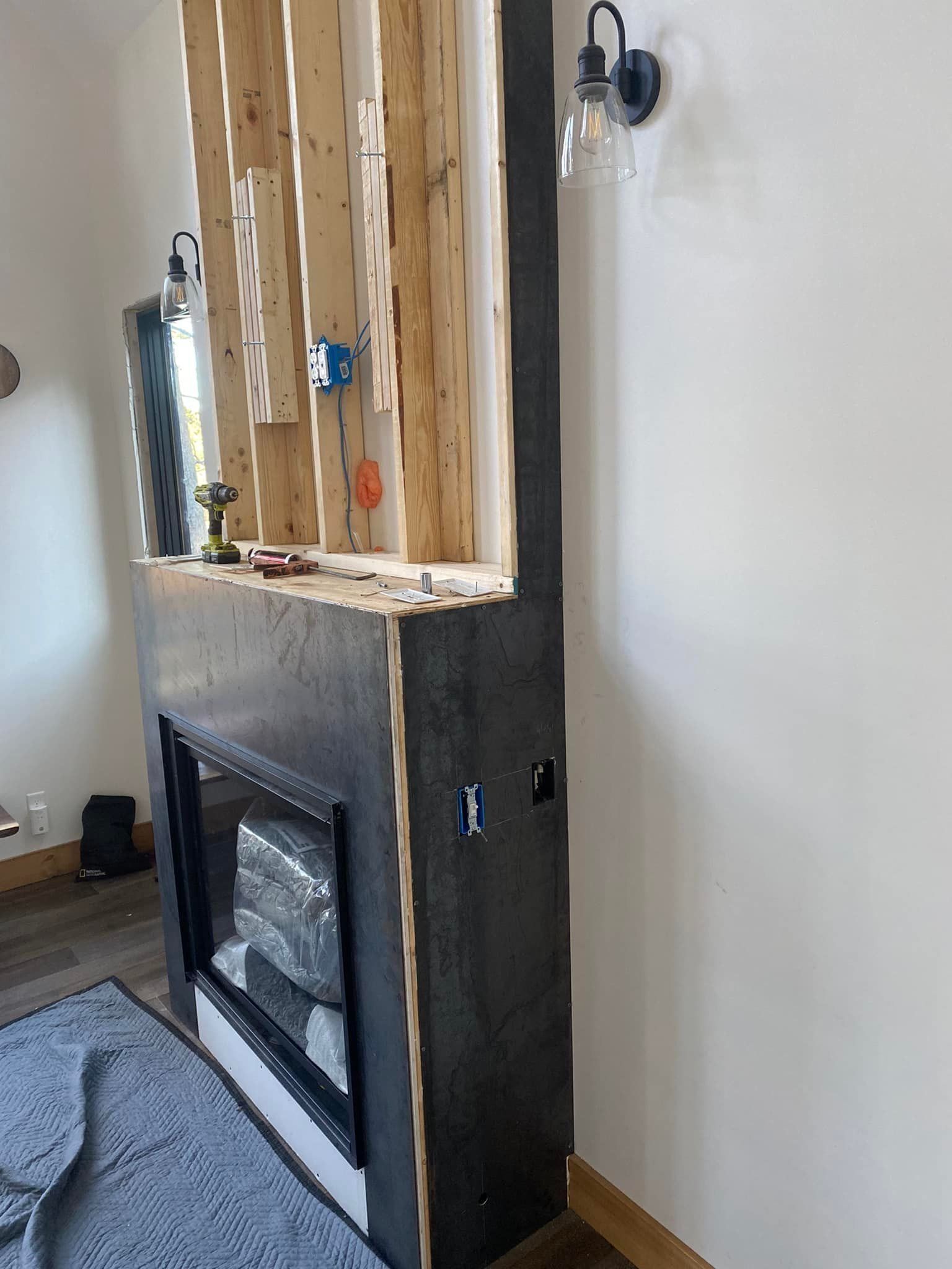 Custom Steel Fireplace