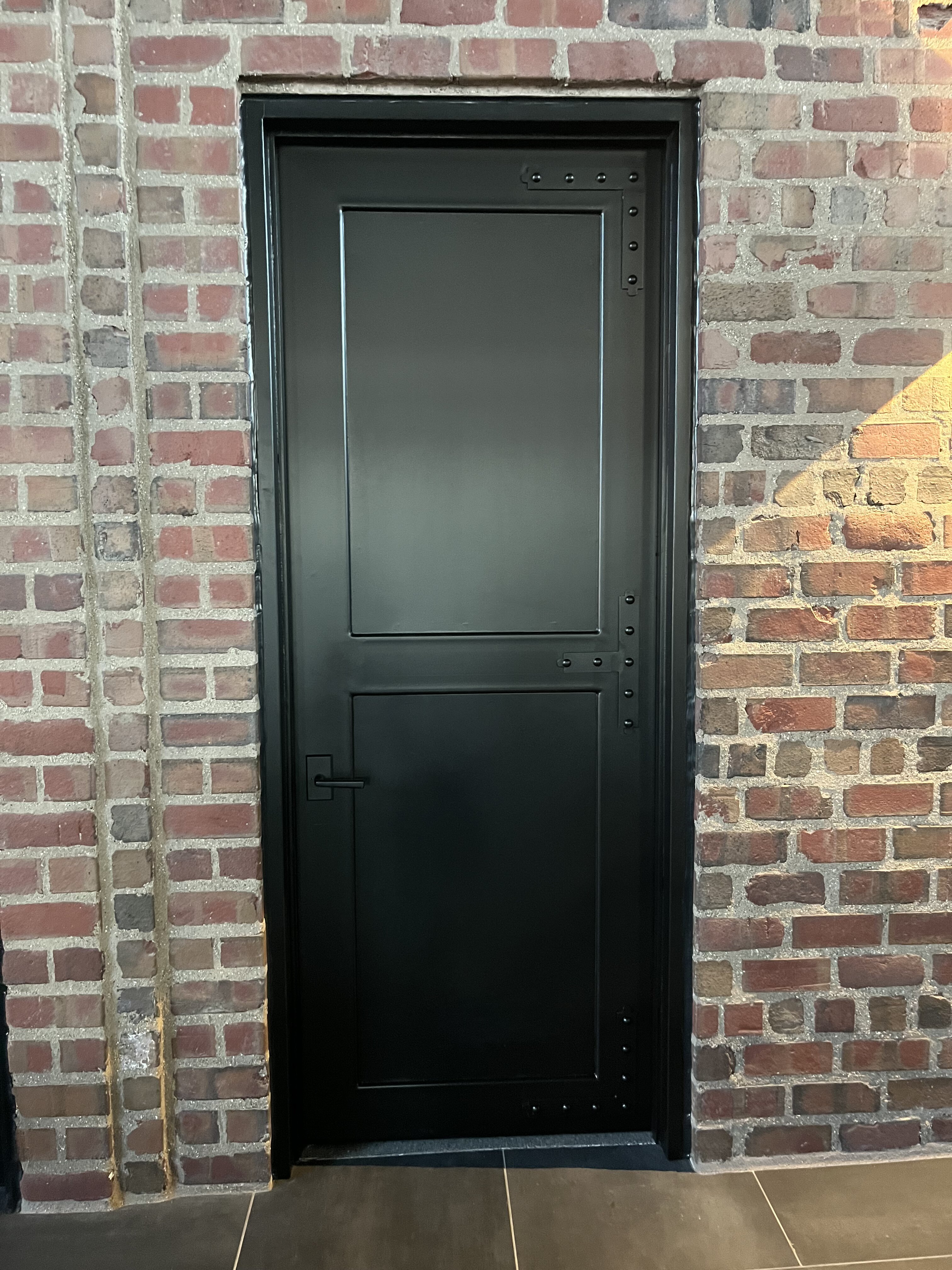 Steel and Glass Pocket Door
